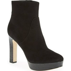 NEW Via Spiga Reka Suede Platform Ankle Boot